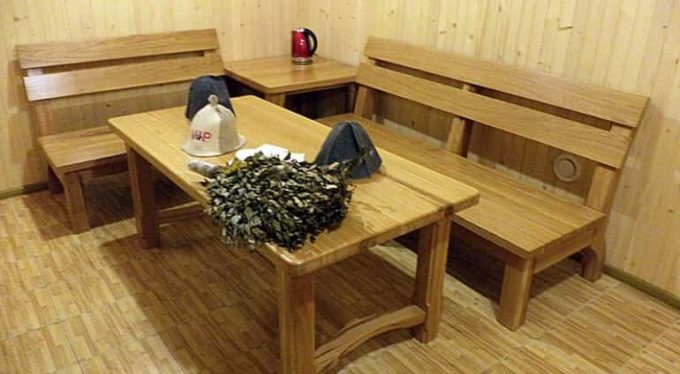 деревянная мебель для бани и сауны